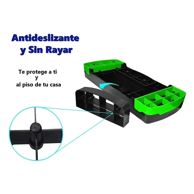 BANCO PARA FITNESS GIMNASIA YOGA PILATES 2 NIVELES VERDE - 3