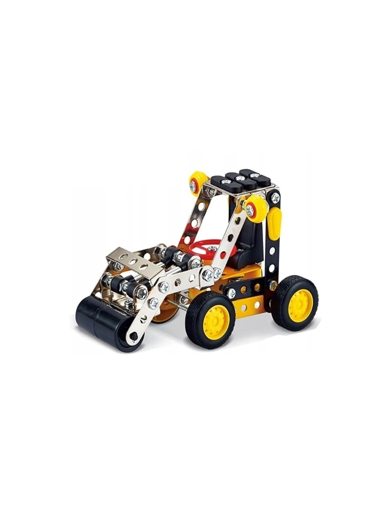 KIT BLOQUE MECANO VEHICULO APLANADOR CONSTRUCCION METAL 141PCS - 1