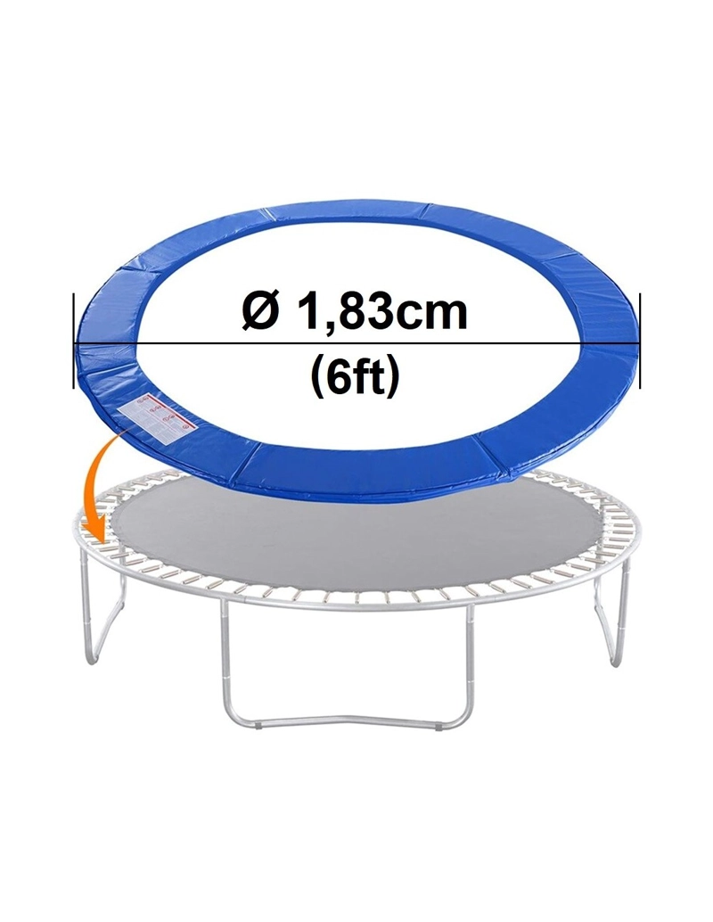 REPUESTO CUBRE RESORTES AZUL PVC 1,83 M CAMA ELASTICA - 1
