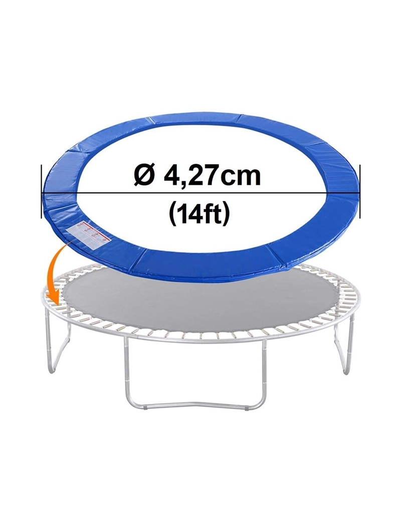 REPUESTO CUBRE RESORTES AZUL PVC 4,27 M CAMA ELASTICA - 1
