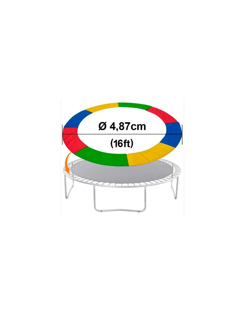 REPUESTO CUBRE RESORTES 4,87M 16FT CAMA ELASTICA MULTICOLOR PVC - 1