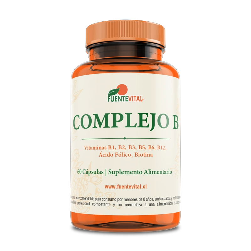 PACK DE 2 COMPLEJO B  CAPSULA DURA 2 FRASCOS POR 60 CAPSULAS C/U FUENTE VITAL - 4