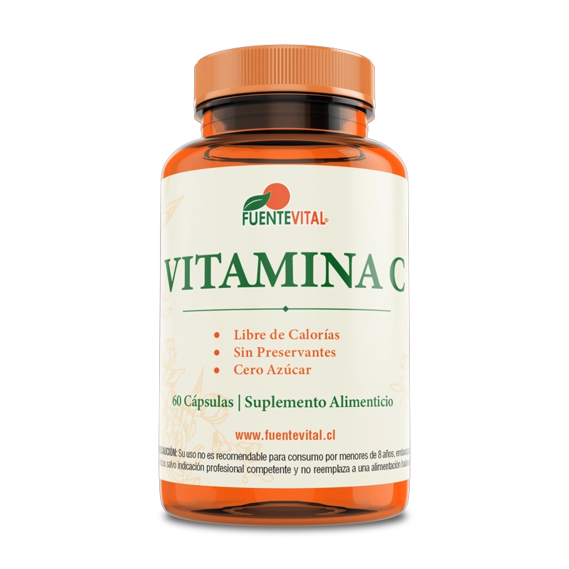 PACK DE 2 VITAMINA C  CAPSULA DURA 2 FRASCOS POR 60 CAPSULAS C/U FUENTE VITAL - 4