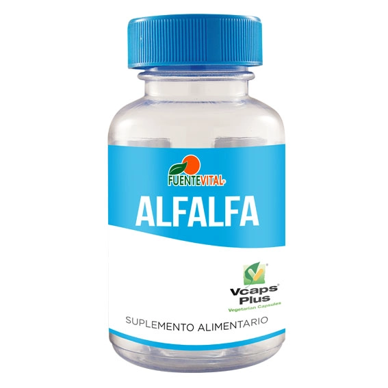 PACK 2 FRASCOS SUPLEMENTO ALIMENTICIO FUENTE VITAL ALFALFA CAPSULAS DURAS 60 UN C/U - 2