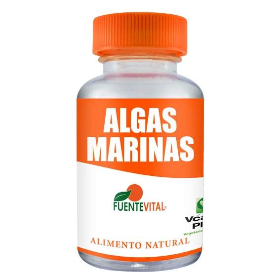 PACK 2 FRASCOS SUPLEMENTO ALIMENTICIO FUENTE VITAL ALGAS MARINAS CAPSULAS DURAS 60 UN C/U - 2