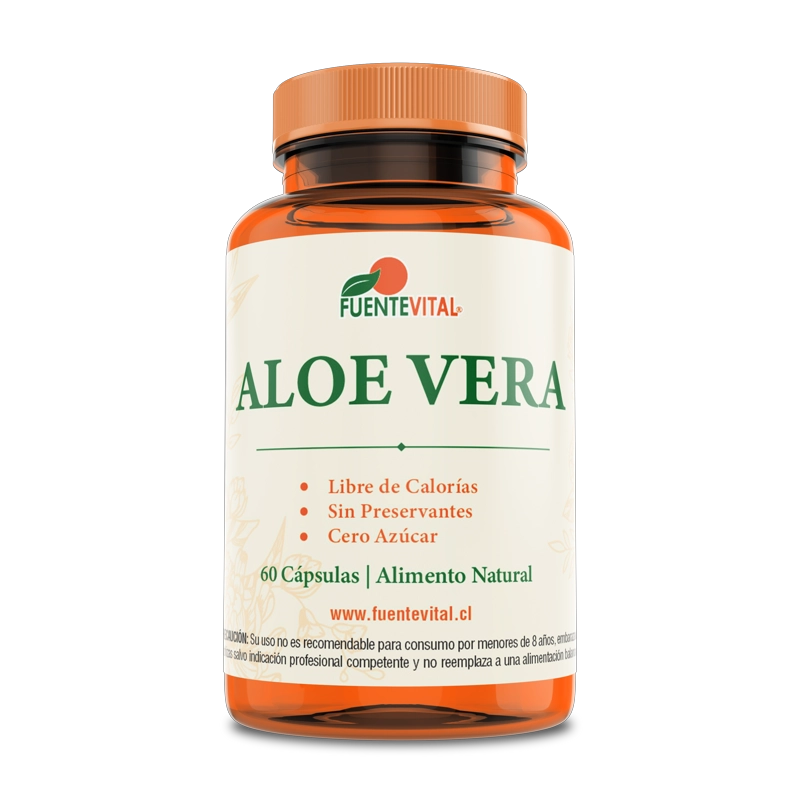 PACK 2 FRASCOS SUPLEMENTO ALIMENTICIO FUENTE VITAL ALOE VERA CAPSULAS DURAS 60 UN C/U - 4