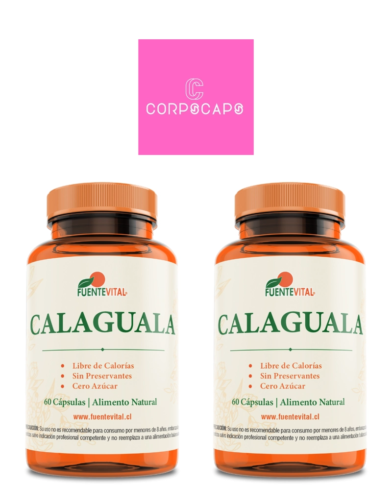 PACK 2 FRASCOS SUPLEMENTO ALIMENTICIO FUENTE VITAL CALAGUALA CAPSULAS DURAS 60 UN C/U - 1
