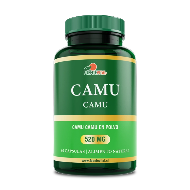 PACK 2 FRASCOS SUPLEMENTO ALIMENTICIO FUENTE VITAL CAMU CAMU CAPSULAS DURAS 60 UN C/U - 2