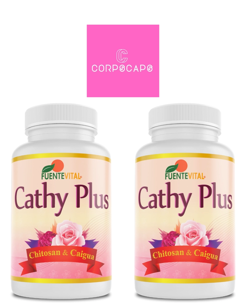 PACK 2 FRASCOS SUPLEMENTO ALIMENTICIO FUENTE VITAL CATHY PLUS CAPSULAS DURAS 60 UN C/U - 1