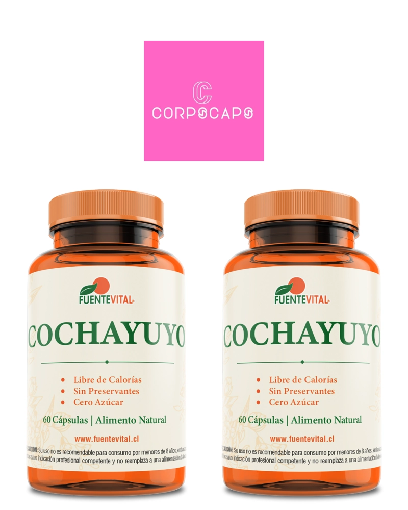 PACK 2 FRASCOS SUPLEMENTO ALIMENTICIO FUENTE VITAL COCHAYUYO CAPSULAS DURAS 60 UN C/U - 1