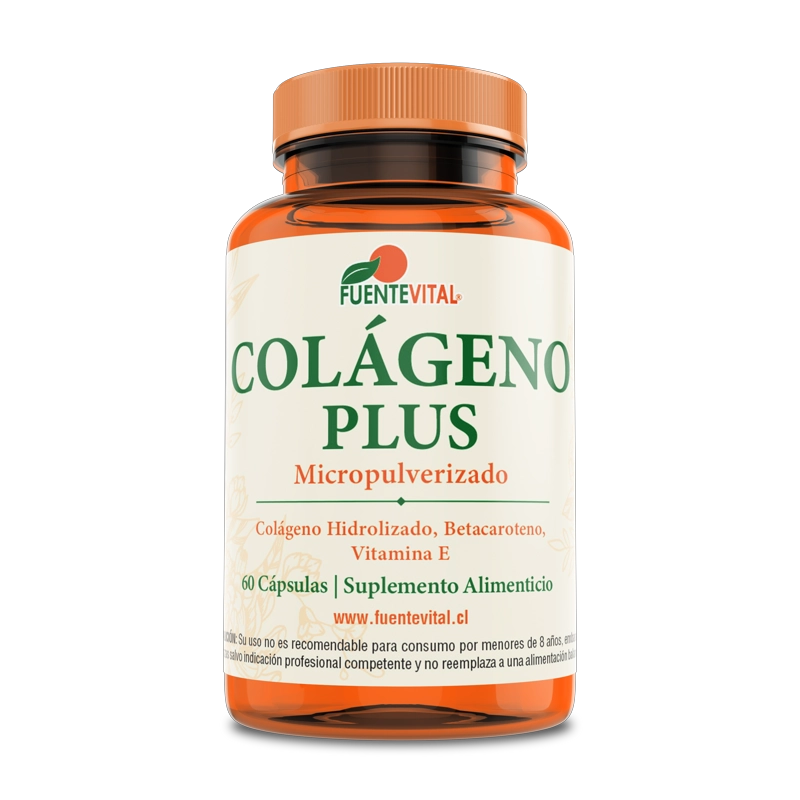PACK 2 FRASCOS SUPLEMENTO ALIMENTICIO FUENTE VITAL COLAGENO PLUS CAPSULAS DURAS 60 UN C/U - 1