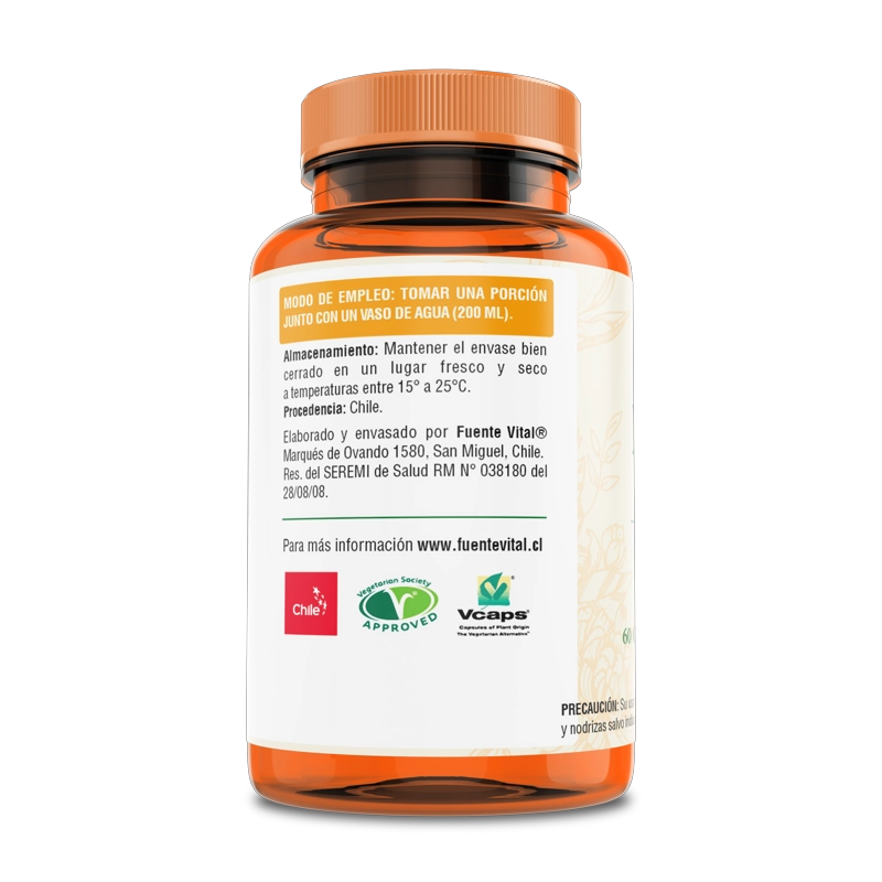 PACK 2 FRASCOS SUPLEMENTO ALIMENTICIO FUENTE VITAL EROMAX CAPSULAS DURAS 60 UN C/U - 3