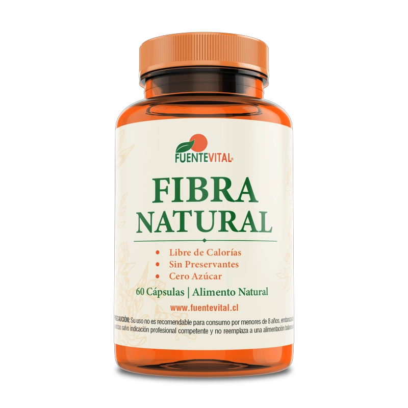 PACK 2 FRASCOS SUPLEMENTO ALIMENTICIO FUENTE VITAL FIBRA NATURAL CAPSULAS DURAS 60 UN C/U - 2