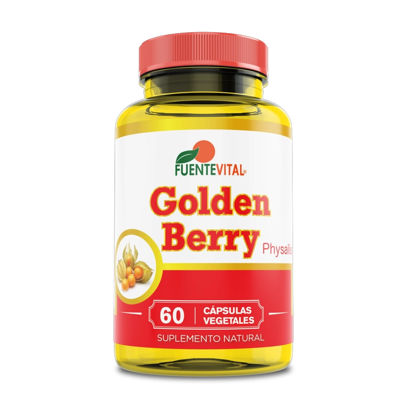 PACK 2 FRASCOS SUPLEMENTO ALIMENTICIO FUENTE VITAL GOLDEN BERRY CAPSULAS DURAS 60 UN C/U - 2