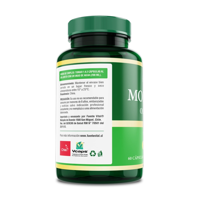 PACK 2 FRASCOS SUPLEMENTO ALIMENTICIO FUENTE VITAL MORINGA %100 PURA CAPSULAS DURAS 60 UN C/U - 3