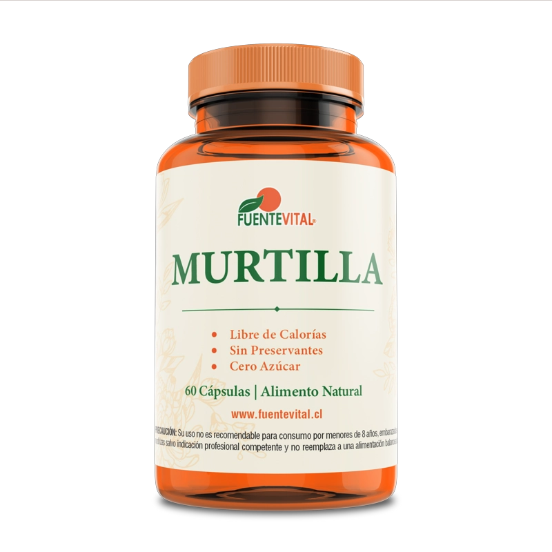 PACK 2 FRASCOS SUPLEMENTO ALIMENTICIO FUENTE VITAL MURTILLA CAPSULAS DURAS 60 UN C/U - 4