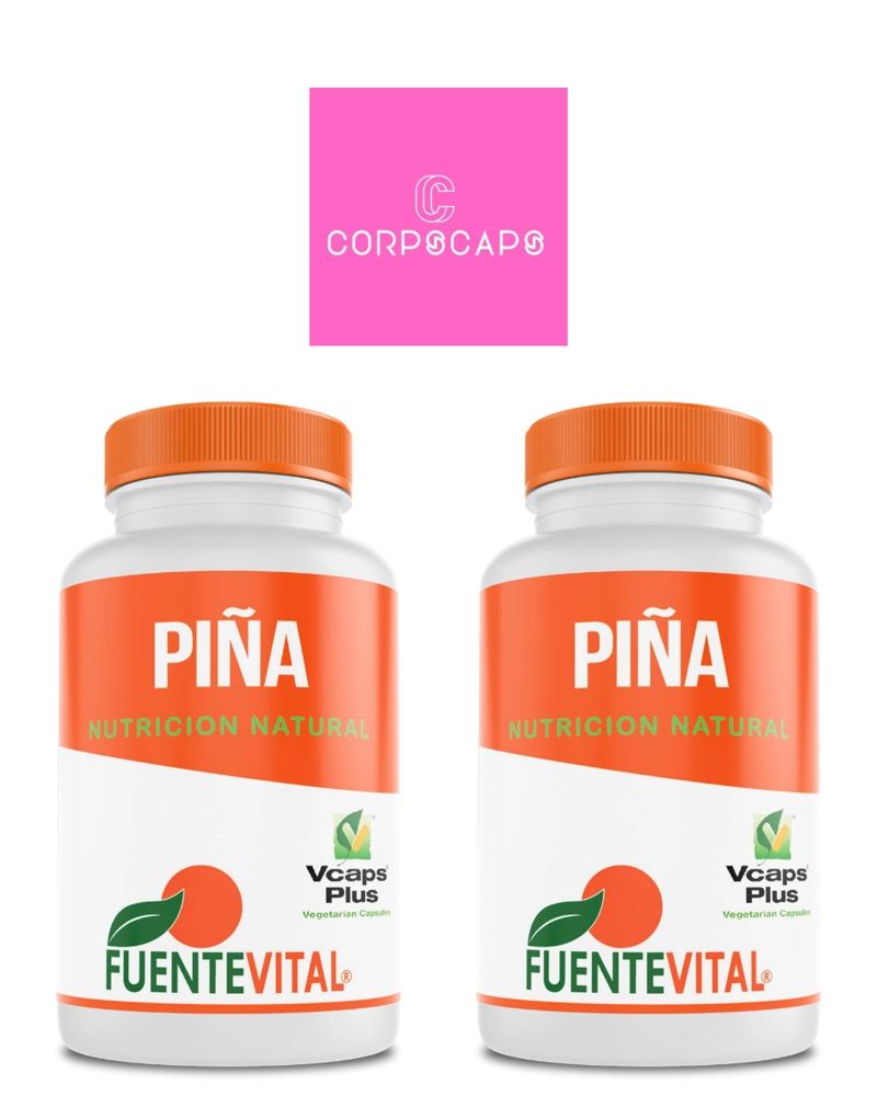 PACK 2 FRASCOS SUPLEMENTO ALIMENTICIO FUENTE VITAL PIÑA CAPSULAS DURAS 60 UN C/U - 1