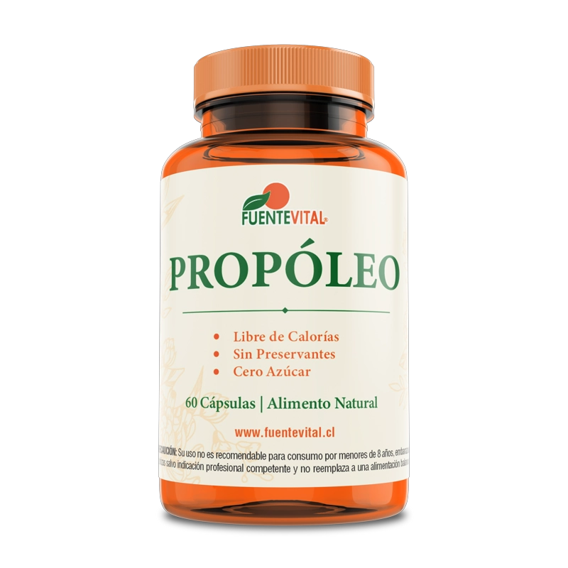 PACK 2 FRASCOS SUPLEMENTO ALIMENTICIO FUENTE VITAL PROPOLEO CAPSULAS DURAS 60 UN C/U - 4