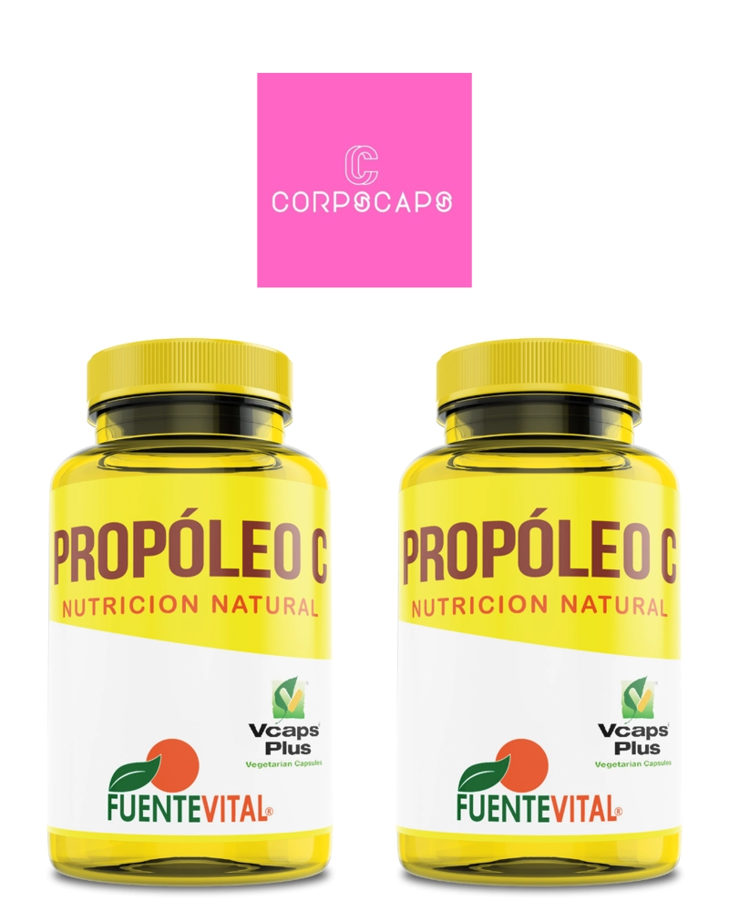 PACK 2 FRASCOS SUPLEMENTO ALIMENTICIO FUENTE VITAL PROPOLEO C NONI CAPSULAS DURAS 60 UN C/U - 1