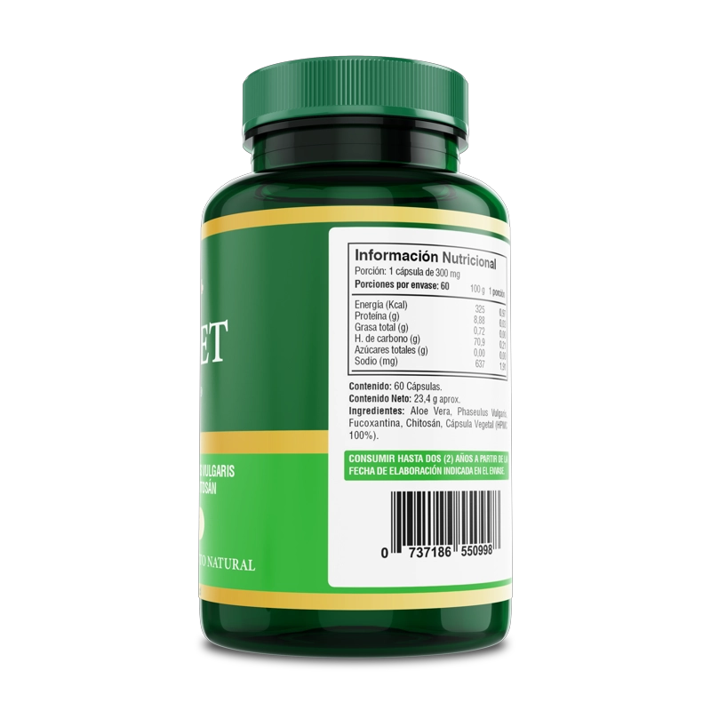 PACK 2 FRASCOS SUPLEMENTO ALIMENTICIO FUENTE VITAL SILUET LINE CAPSULAS DURAS 60 UN C/U - 2