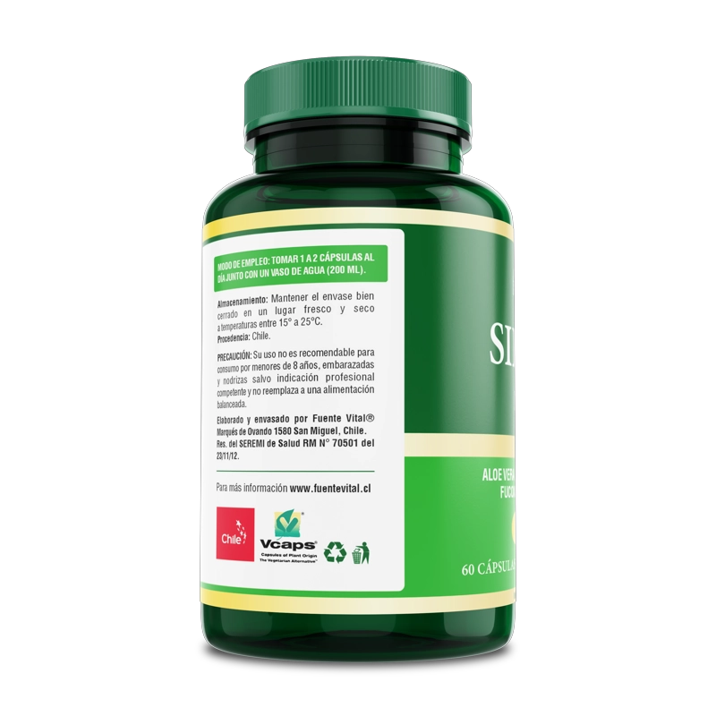 PACK 2 FRASCOS SUPLEMENTO ALIMENTICIO FUENTE VITAL SILUET LINE CAPSULAS DURAS 60 UN C/U - 3