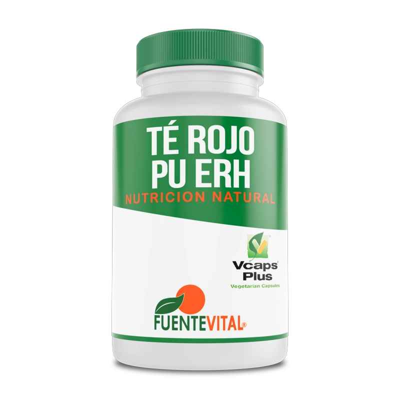 PACK 2 FRASCOS SUPLEMENTO ALIMENTICIO FUENTE VITAL TE ROJO PU ERH CAPSULAS DURAS 60 UN C/U - 2