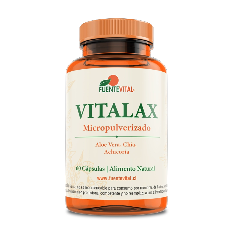 PACK 2 FRASCOS SUPLEMENTO ALIMENTICIO FUENTE VITAL VITALAX CAPSULAS DURAS 60 UN C/U - 4