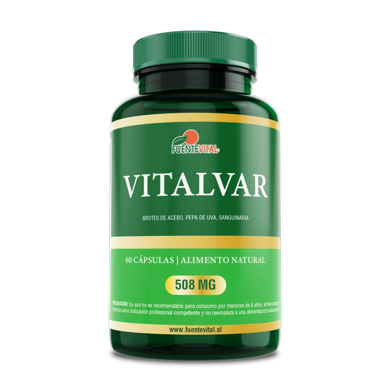 PACK 2 FRASCOS SUPLEMENTO ALIMENTICIO FUENTE VITAL VITALVAR CAPSULAS DURAS 60 UN C/U - 2