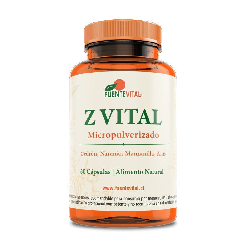 PACK 2 FRASCOS SUPLEMENTO ALIMENTICIO FUENTE Z VITAL CAPSULAS DURAS 60 UN C/U - 4