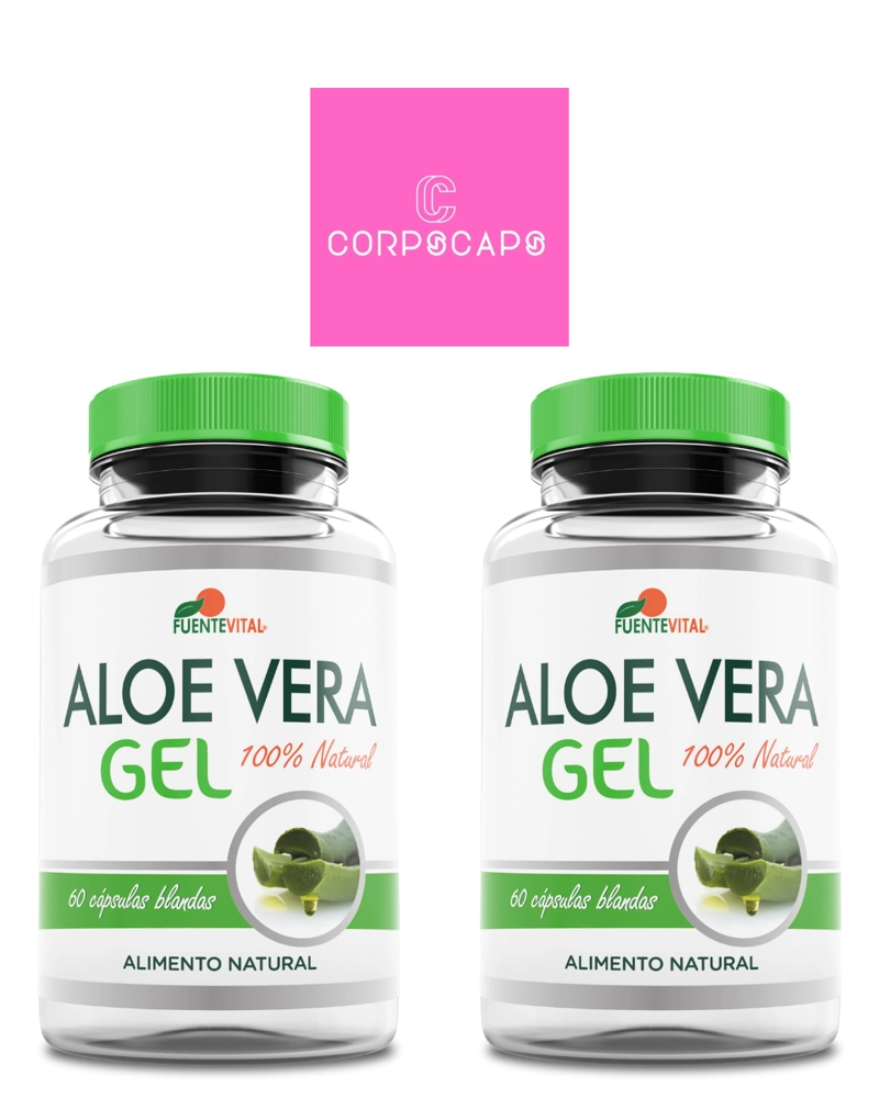 PACK 2 FRASCOS SUPLEMENTO ALIMENTICIO FUENTE VITAL ALOE VERA CAPSULAS SOFTGEL 60 UN C/U - 1