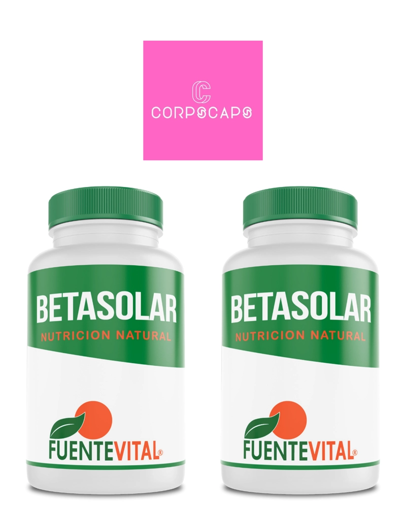 PACK 2 FRASCOS SUPLEMENTO ALIMENTICIO FUENTE VITAL BETASOLAR CAPSULAS SOFTGEL 60 UN C/U - 1