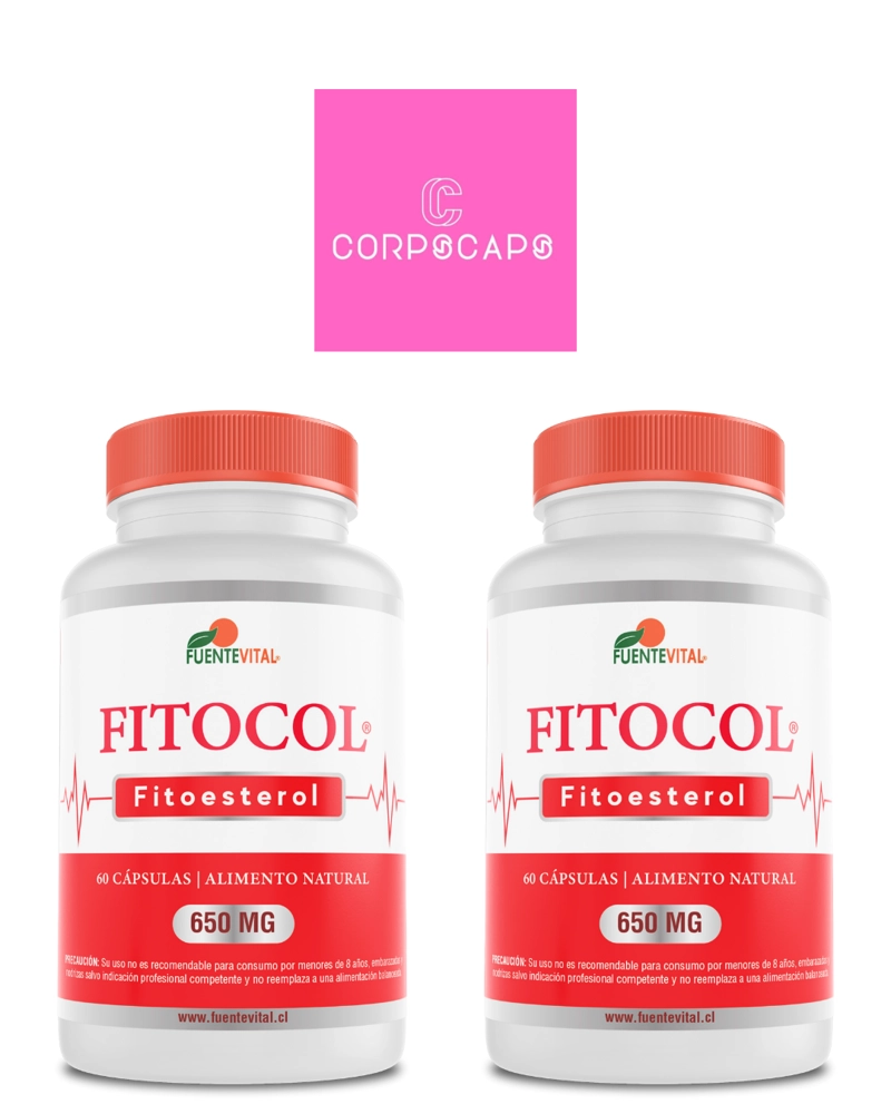 PACK 2 FRASCOS SUPLEMENTO ALIMENTICIO FUENTE VITAL FITOCOL CAPSULAS SOFTGEL 60 UN C/U - 1