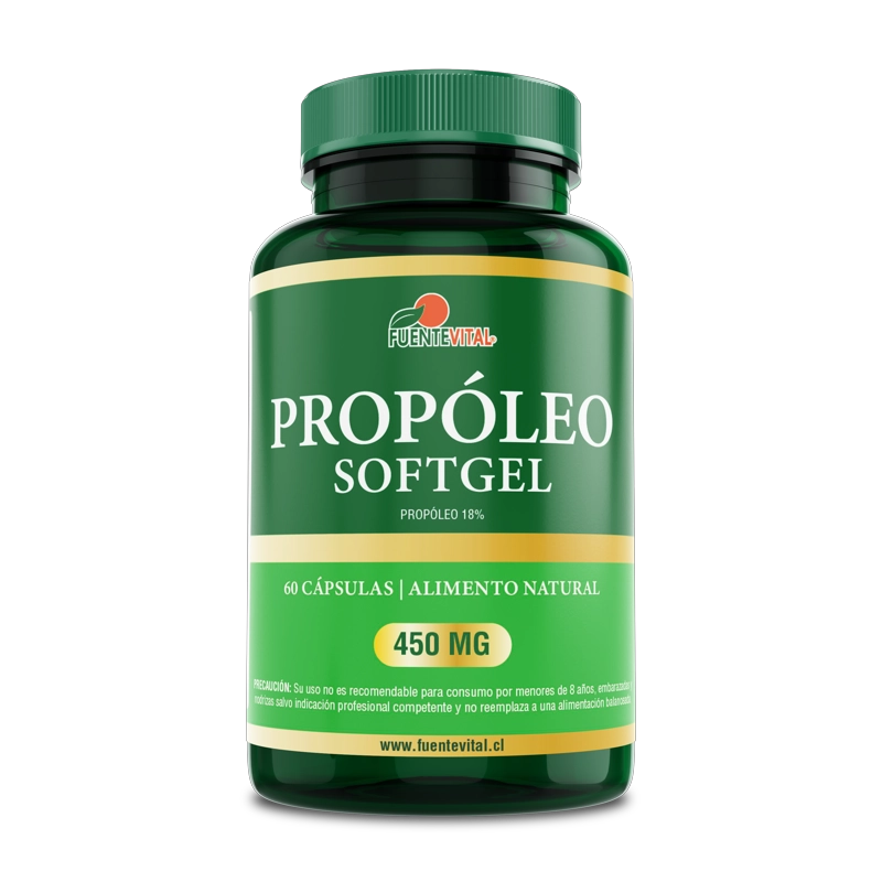PACK 2 FRASCOS SUPLEMENTO ALIMENTICIO FUENTE VITAL PROPOLEO CAPSULAS SOFTGEL 60 UN C/U - 2