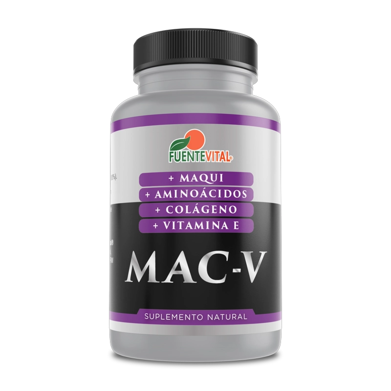 PACK 2 FRASCOS SUPLEMENTO ALIMENTICIO FUENTE VITAL MAC-V CAPSULAS DURAS 60 UN C/U - 2