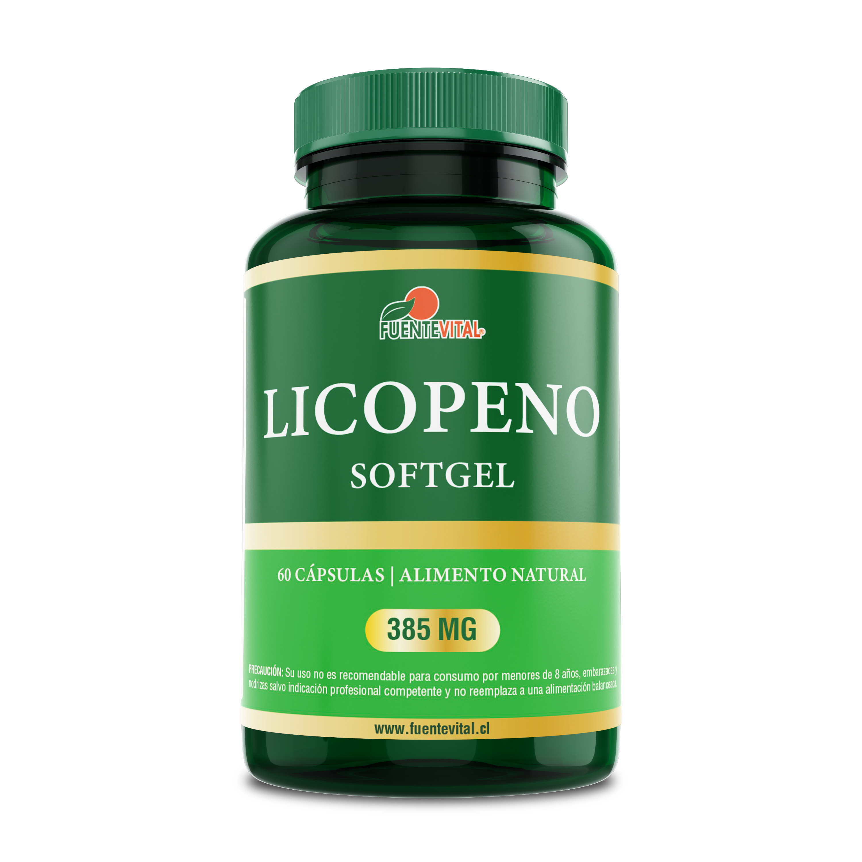 PACK 2 FRASCOS SUPLEMENTO ALIMENTICIO FUENTE VITAL LICOPENO CAPSULAS SOFTGEL 60 UN C/U - 4