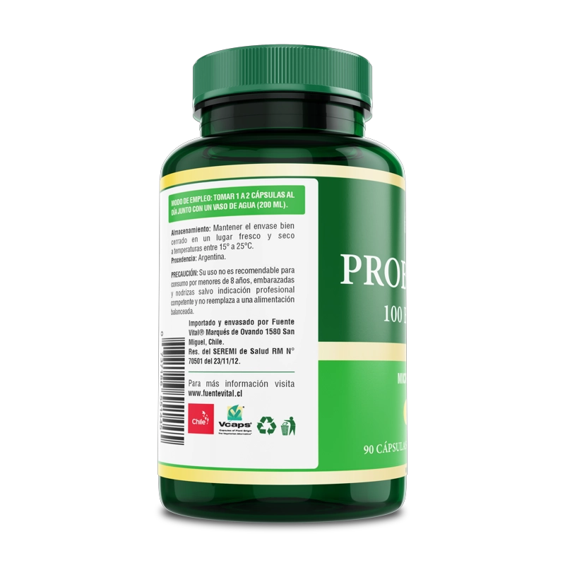 PACK 2 FRASCOS SUPLEMENTOS FUENTE VITAL PROBIOTICOS 100 BILLONES CAPSULAS DURAS 60 UN C/U - 3