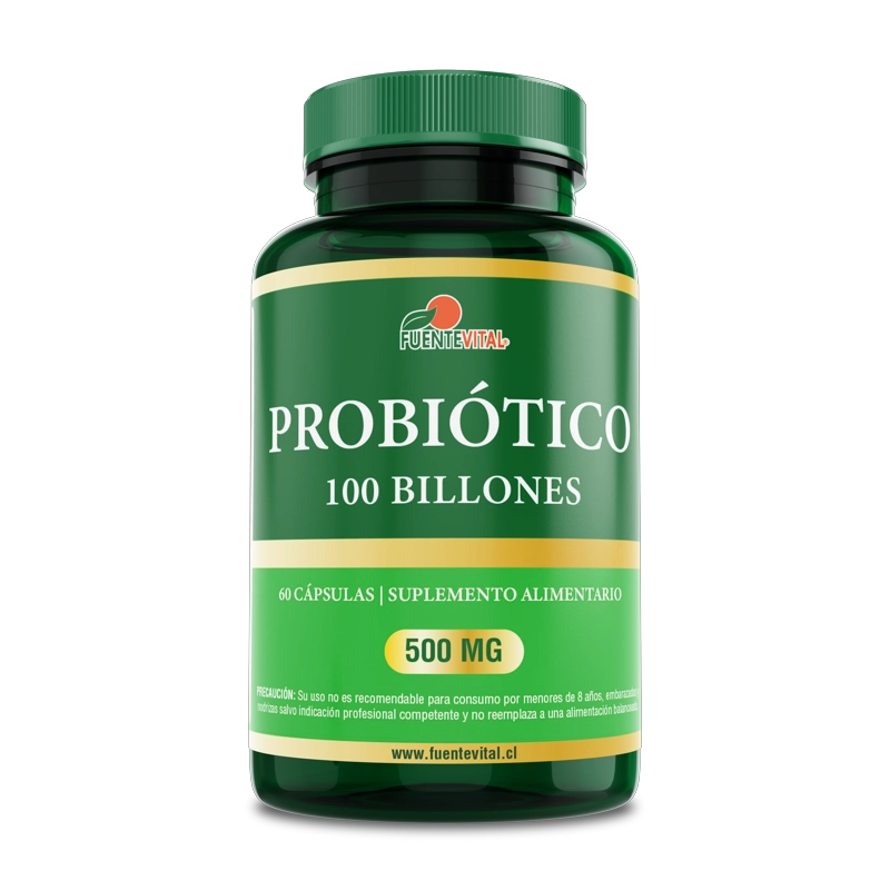 PACK 2 FRASCOS SUPLEMENTOS FUENTE VITAL PROBIOTICOS 100 BILLONES CAPSULAS DURAS 60 UN C/U - 4
