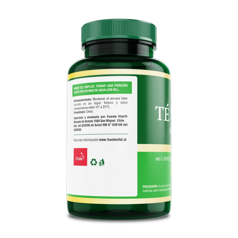 PACK 2 FRASCOS SUPLEMENTOS FUENTE VITAL TE VERDE POR CAPSULAS BLANDAS SOFT 60 UN C/U - 3