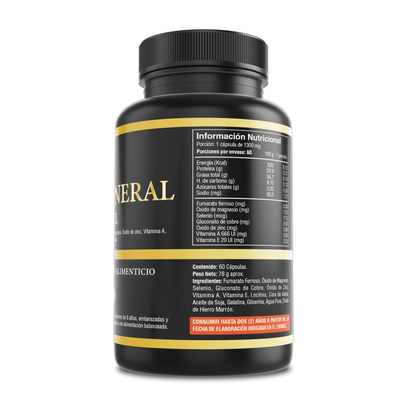 PACK DE 2 MULTIMINERAL CAPSULA SOFTGEL 2 FRASCOS POR 60 CAPSULAS C/U FUENTE VITAL - 2