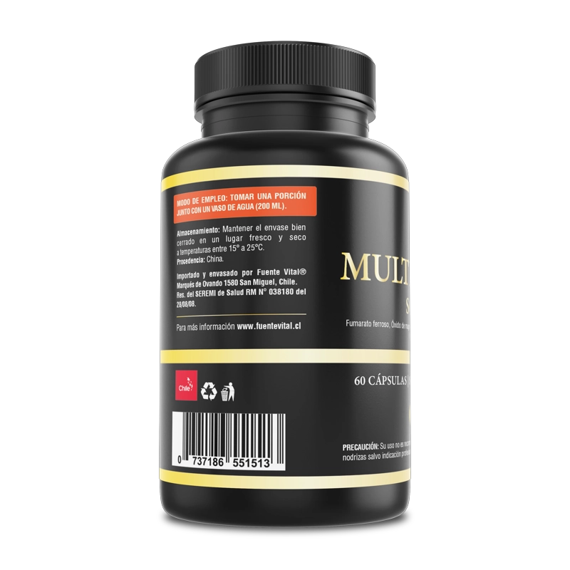 PACK DE 2 MULTIMINERAL CAPSULA SOFTGEL 2 FRASCOS POR 60 CAPSULAS C/U FUENTE VITAL - 3