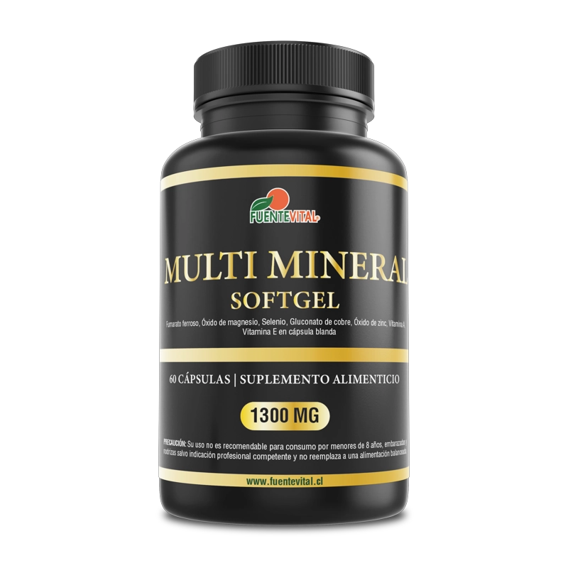 PACK DE 2 MULTIMINERAL CAPSULA SOFTGEL 2 FRASCOS POR 60 CAPSULAS C/U FUENTE VITAL - 4