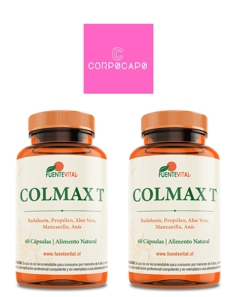 PACK DE 2 COLMAX T FUENTE VITAL EX COLON T CAPSULA DURA 2 FRASCOS POR 60 CAPSULAS C/U - 1