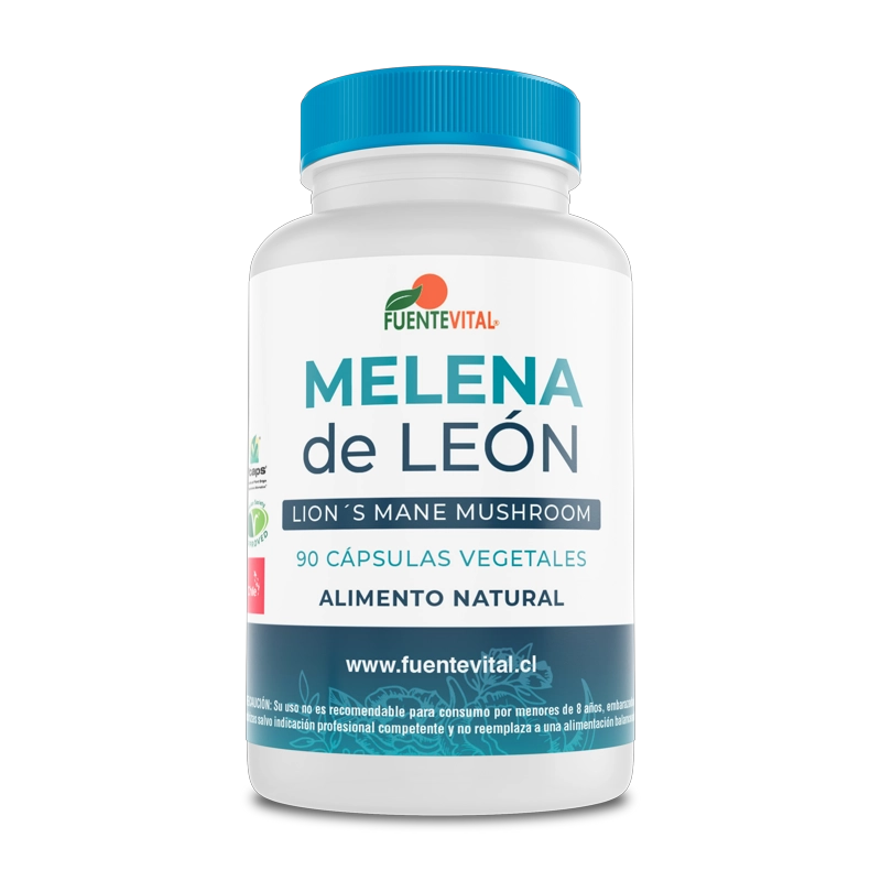 PACK DE 2 MELENA DE LEON CAPSULA DURA 2 FRASCOS POR 60 CAPSULAS C/U FUENTE VITAL - 2