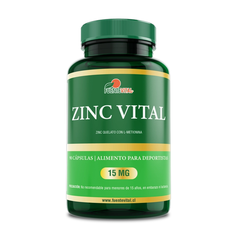 PACK DE 2 ZINC VITAL CAPSULA DURA 2 FRASCOS POR 60 CAPSULAS C/U FUENTE VITAL - 2