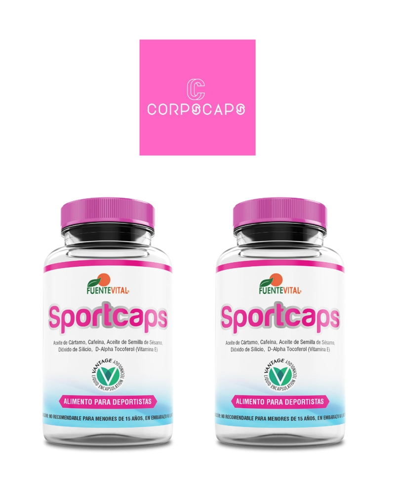 PACK DE 2 SPORTCAPS (EX CORPOBELL) CAPSULA SOFTGEL 2 FRASCOS POR 60 CAPSULAS C/U FUENTE VITAL - 1