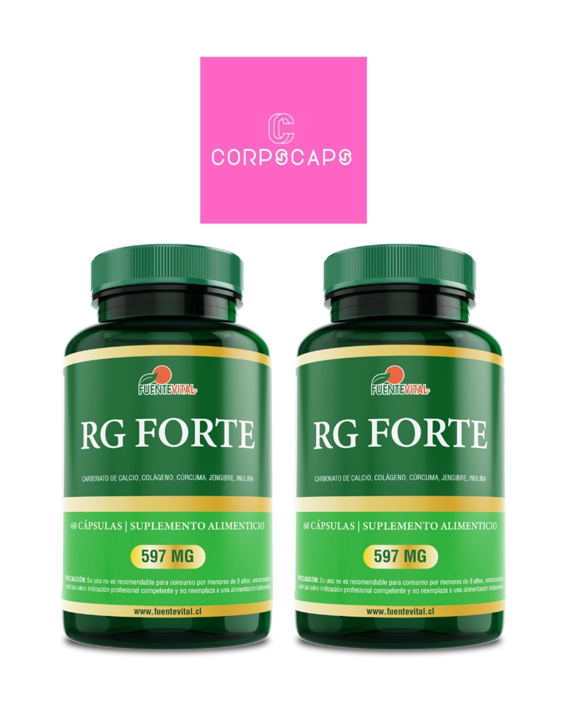 PACK DE 2 RG FORTE CAPSULA DURA 2 FRASCOS POR 60 CAPSULAS C/U FUENTE VITAL - 1