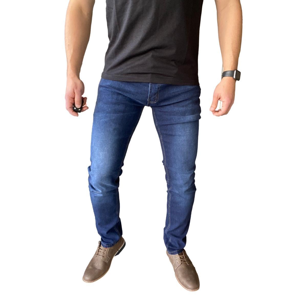 PANTALÓN JEANS SLIM FIT AZUL OSCURO - 1