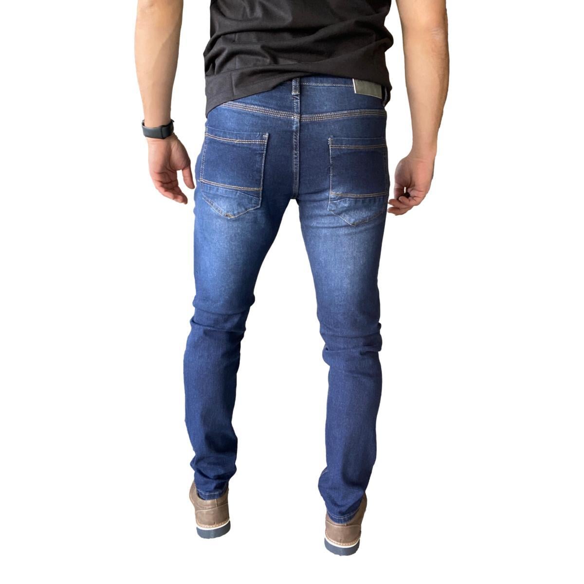 PANTALÓN JEANS SLIM FIT AZUL OSCURO - 2