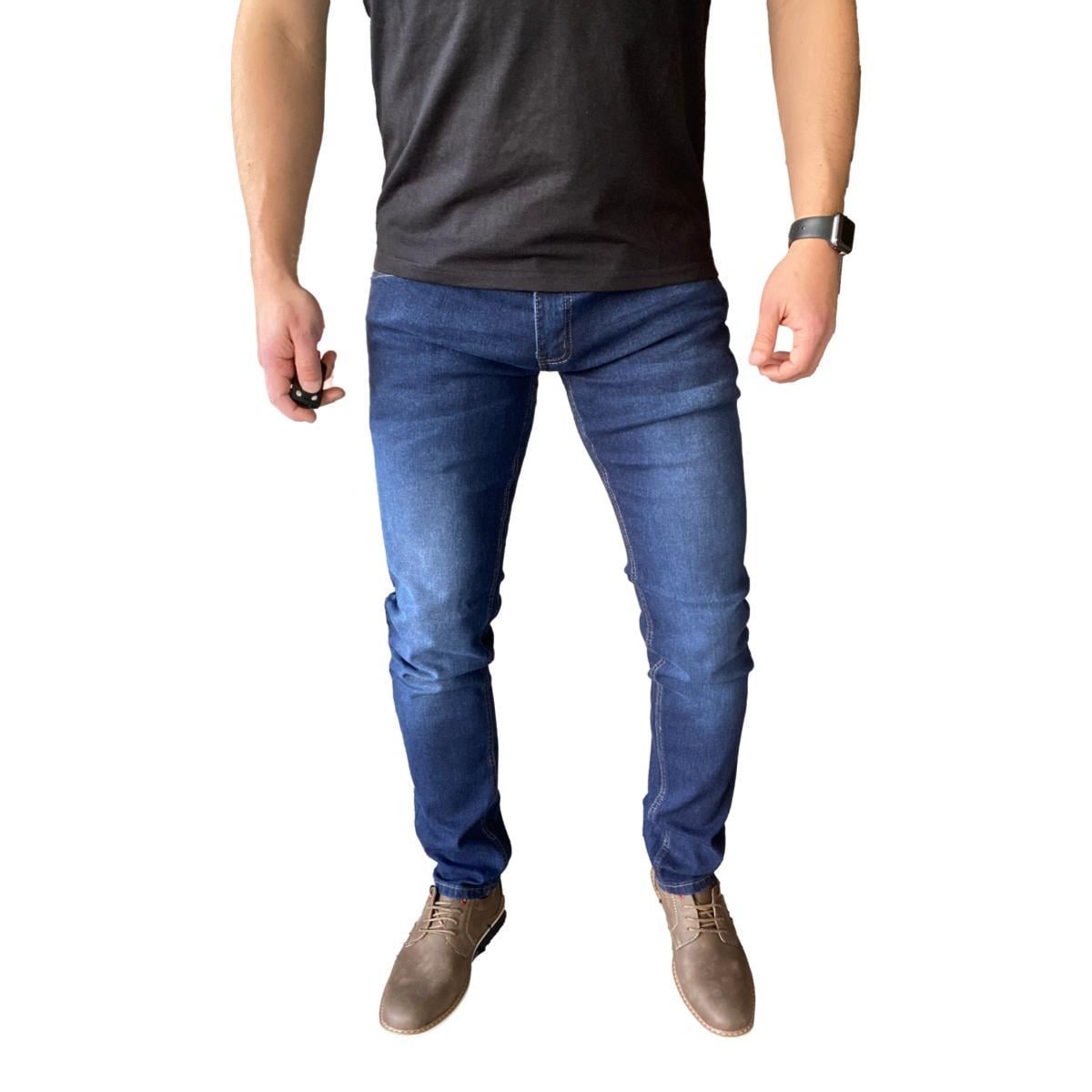 PANTALÓN JEANS SLIM FIT AZUL OSCURO - 3