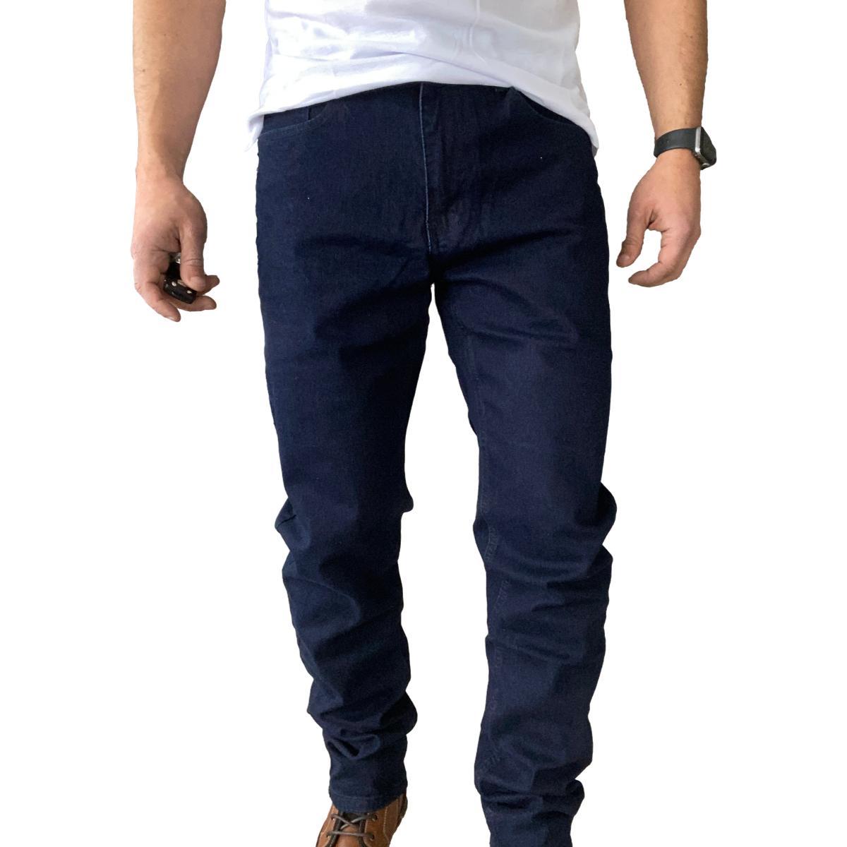 JEANS HOMBRE ELASTICADOS SLIM AZUL - AZUL MARINO - 44 - 2